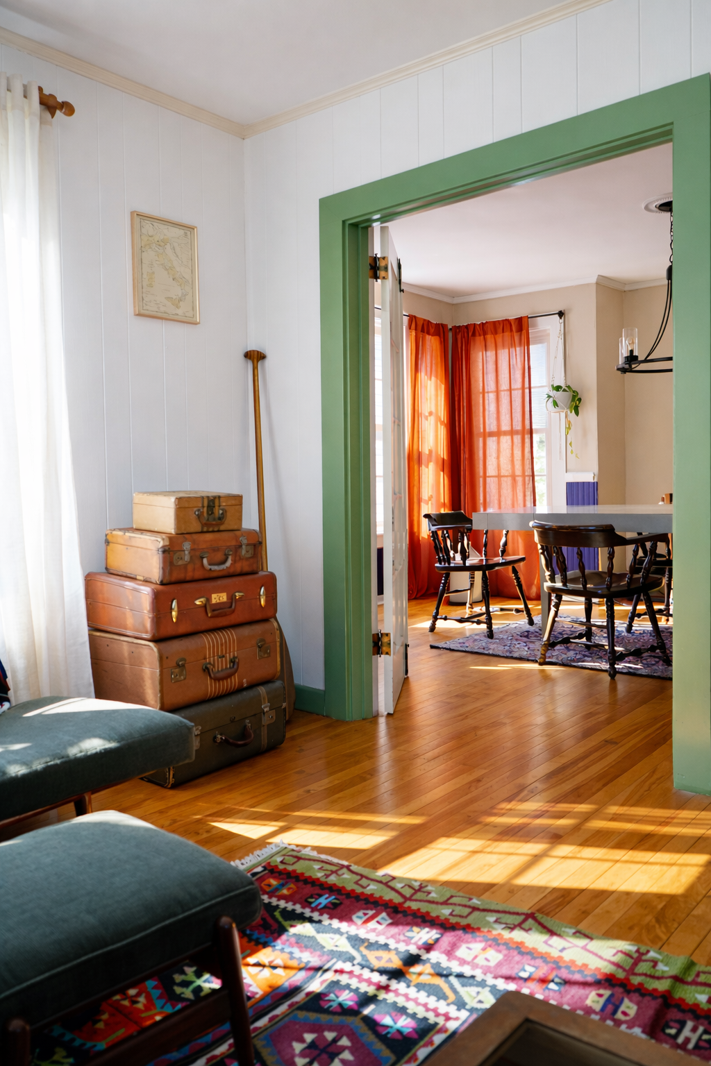 The view into the dining room